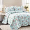 Cottagecore Floral Ruffle Quilt 3 Piece Set