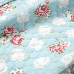 Cottagecore Floral Ruffle Quilt 3 Piece Set