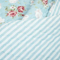 Cottagecore Floral Ruffle Quilt 3 Piece Set
