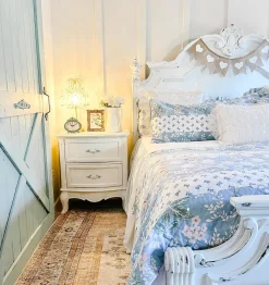 Cottagecore Flower Stripe Cotton Quilt 3 Piece Set