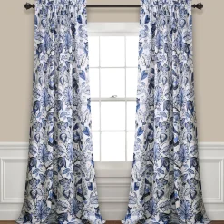 Cynthia Jacobean Light Filtering Window Curtain Set