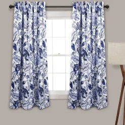 Cynthia Jacobean Light Filtering Window Curtain Set