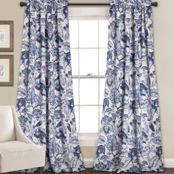 Cynthia Jacobean Light Filtering Window Curtain Set