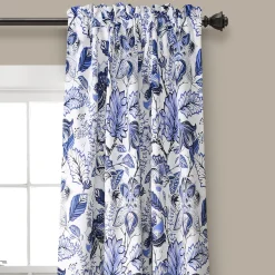 Cynthia Jacobean Light Filtering Window Curtain Set