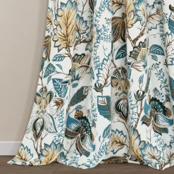 Cynthia Jacobean Light Filtering Window Curtain Set