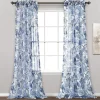 Cynthia Jacobean Sheer Window Curtain Panel Set