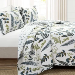 Devonia All Over Cotton Quilt 3 Piece Set
