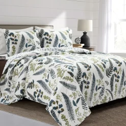 Devonia All Over Cotton Quilt 3 Piece Set