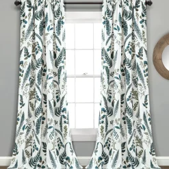 Devonia All Over Light Filtering Window Curtain Panel Set