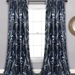 Devonia All Over Light Filtering Window Curtain Panel Set