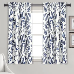 Devonia All Over Light Filtering Window Curtain Panel Set