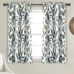 Devonia All Over Light Filtering Window Curtain Panel Set