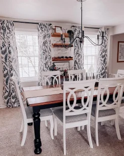 Devonia All Over Light Filtering Window Curtain Panel Set