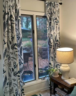 Devonia All Over Light Filtering Window Curtain Panel Set