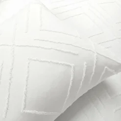 Diamond Clip Jacquard Duvet Cover 3 Piece Set