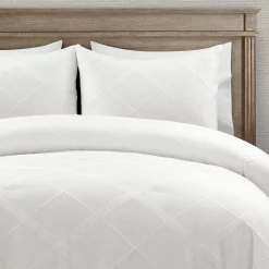 Diamond Geo Jacquard 3 Piece Comforter Set