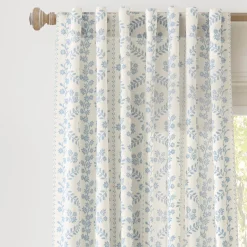 Doreen Delicate Floral Window Curtain Panel Set