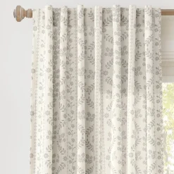 Doreen Delicate Floral Window Curtain Panel Set