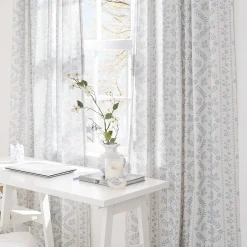 Doreen Delicate Floral Window Curtain Panel Set