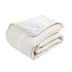 Drew Stripe Silver-Infused Antimicrobial Throw