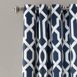 Edward Trellis Light Filtering Window Curtain Panel Set