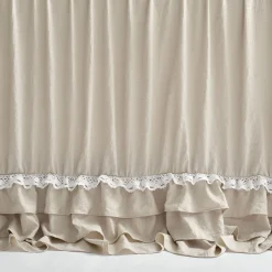 Ella Ruffle Lace 3 Piece Bedspread Set