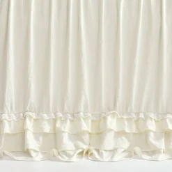 Ella Ruffle Lace 3 Piece Bedspread Set
