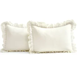 Ella Ruffle Lace 3 Piece Bedspread Set