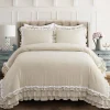 Ella Ruffle Lace 3 Piece Comforter Set