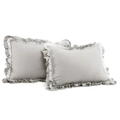 Ella Ruffle Lace 3 Piece Comforter Set