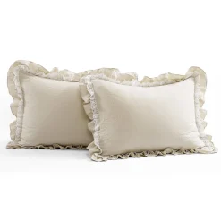 Ella Ruffle Lace 3 Piece Comforter Set