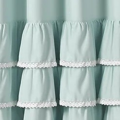 Ella Ruffle Lace Shower Curtain