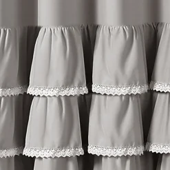 Ella Ruffle Lace Shower Curtain