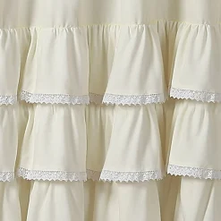 Ella Ruffle Lace Shower Curtain