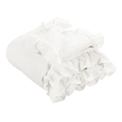 Ella Ruffle Lace Throw