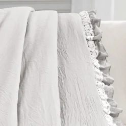 Ella Ruffle Lace Throw