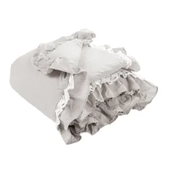 Ella Ruffle Lace Throw