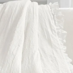 Ella Ruffle Lace Throw