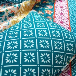 Emily Boho Stripe Reversible 3 Piece Quilt Set