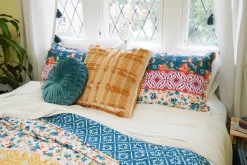 Emily Boho Stripe Reversible 3 Piece Quilt Set