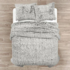 Emma Cozy Ultra Soft Two Tone Faux Fur Comforter Set