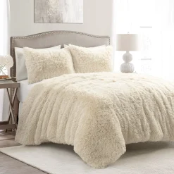 Emma Faux Fur Comforter Set