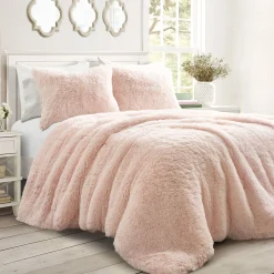 Emma Faux Fur Comforter Set