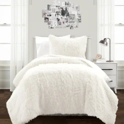Emma Faux Fur Comforter Set