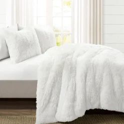 Emma Faux Fur Duvet Cover 3 Piece Set
