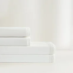 Evelyn Lace Trim Cotton Sheet Set