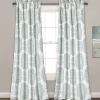 Evelyn Medallion Light Filtering Window Curtain Set