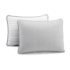 Farmhouse Box Stitch And Stripe Cotton Quilt 3 Piece Set