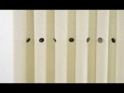 Farmhouse Button Stripe Yarn Dyed Shower Curtain