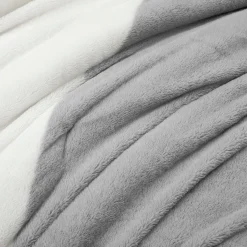 Farmhouse Color Block Ultra Soft Faux Fur Comforter Set